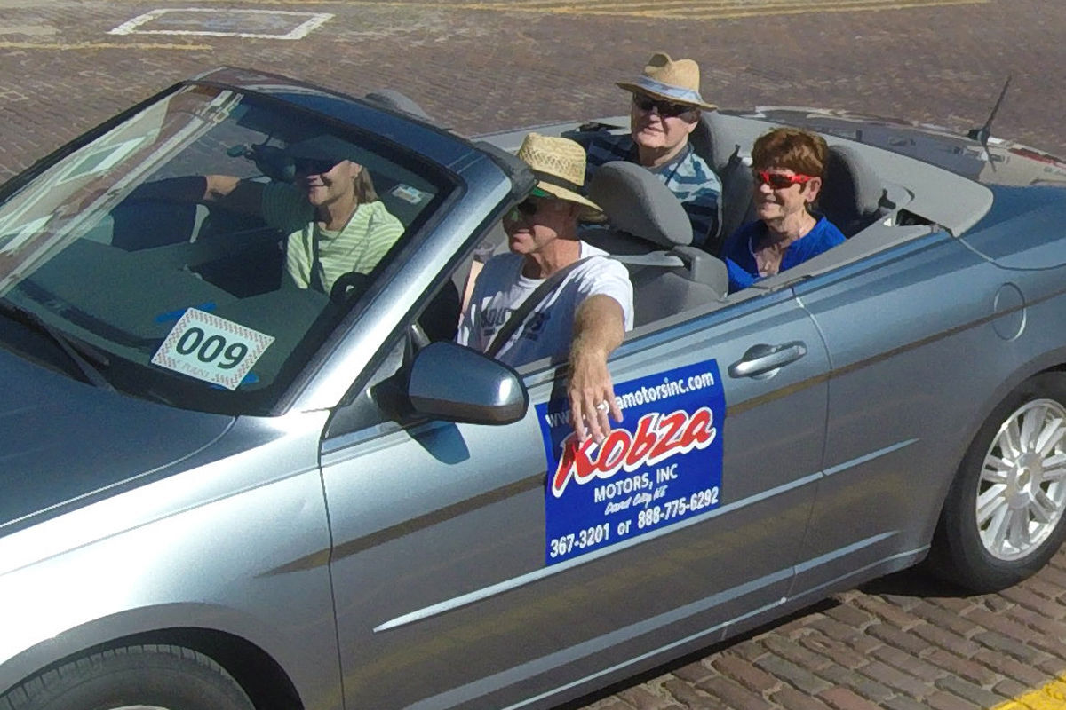 John and Beth Klosterman Butler County Fair parade 2016